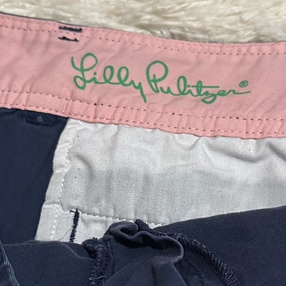 Lilly Pulitzer Women’s Callahan Navy Shorts Size 14 EUC - Picture 5 of 8